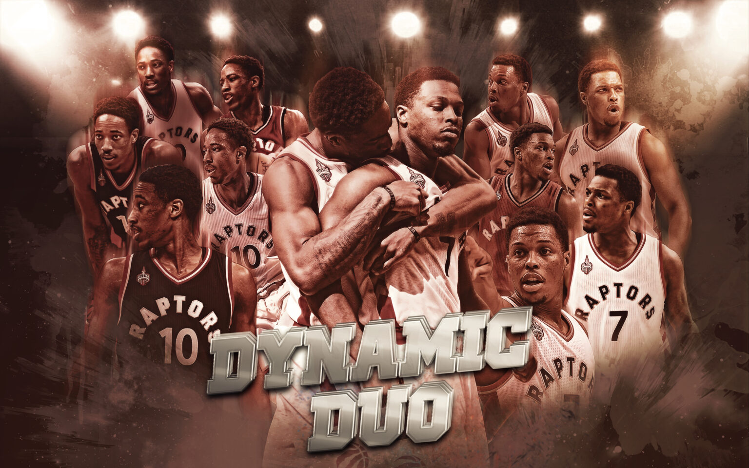 DeMar Derozan and Kyle Lowry of the Toronto Raptors. One of the best guard duos of the time.