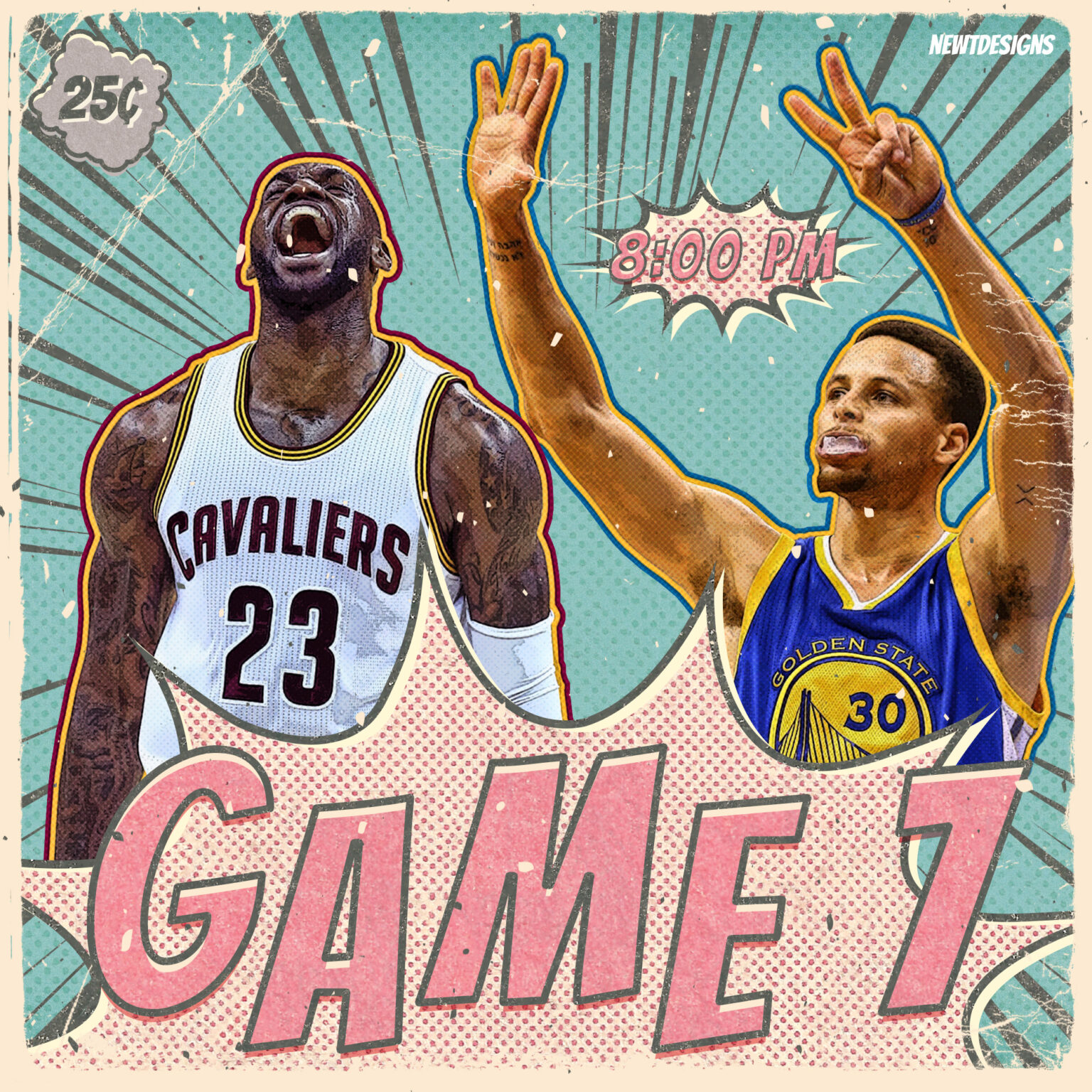 Warriors vs Cavaliers Game 7 Comic